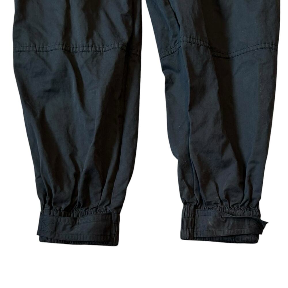 Urban Outfitters Black Ruffle Waist Joggers Sz M Clean Girl Minimalist - Picture 10 of 16